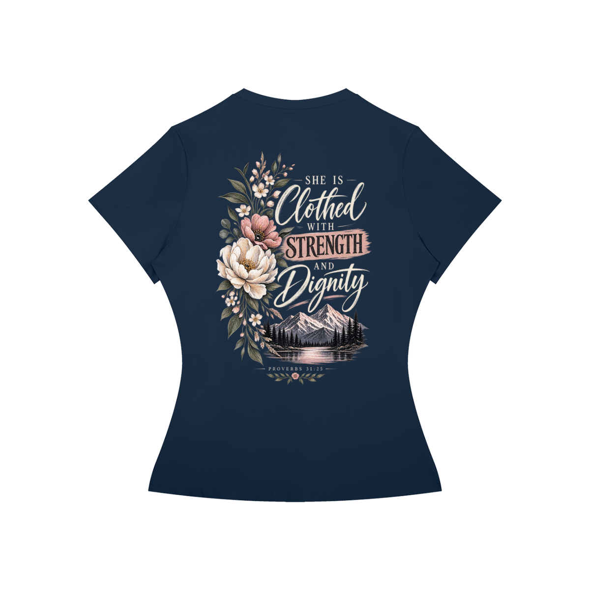 Proverbs 31:25 Women’s Slim Fit Performance T-Shirt