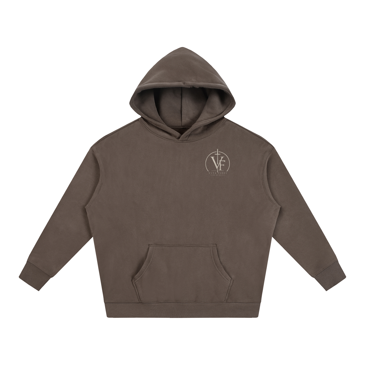 Proverbs 31:25 Oversize Fleeced Hoodie - Christian Faith