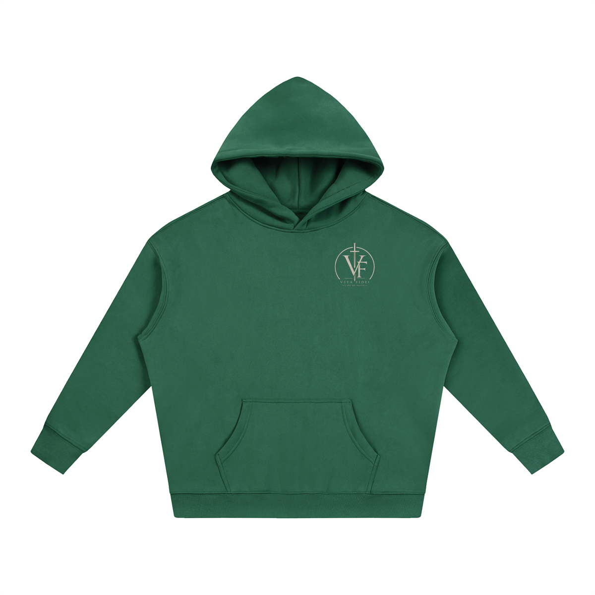 Proverbs 31:25 Oversize Fleeced Hoodie - Christian Faith