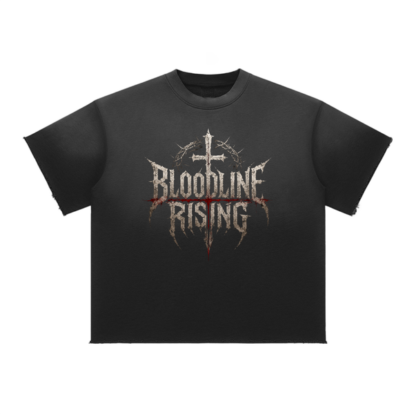 Bloodline Rising Raw Edge T-Shirt – Vintage Christian Faith Apparel