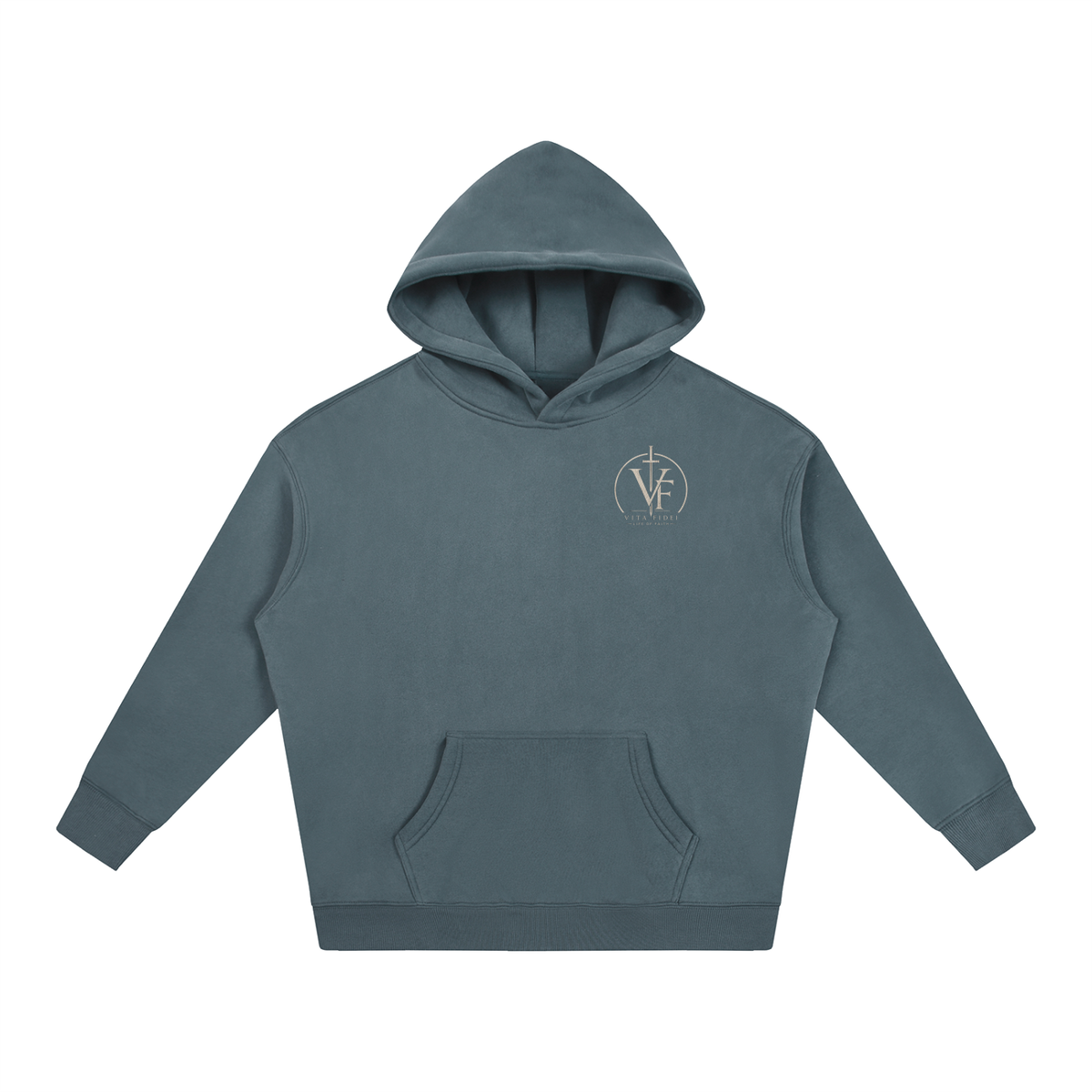 Proverbs 31:25 Oversize Fleeced Hoodie - Christian Faith