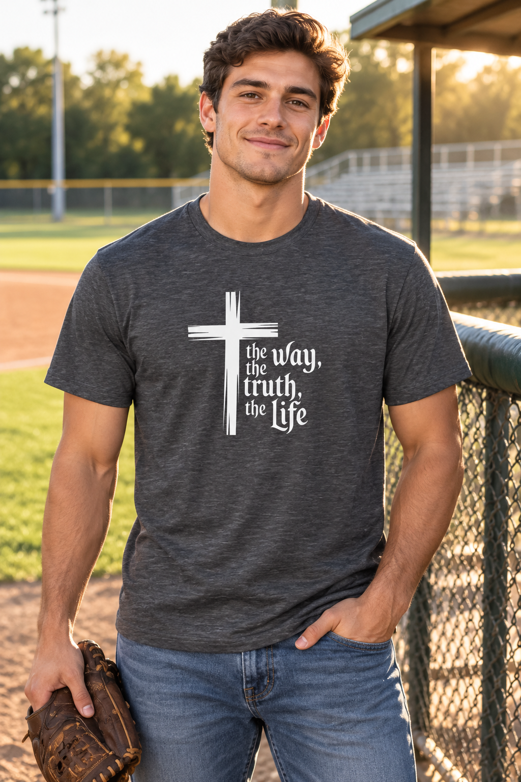 The Way, Truth and Life Christian T-Shirt - John 14:6 Faith Apparel