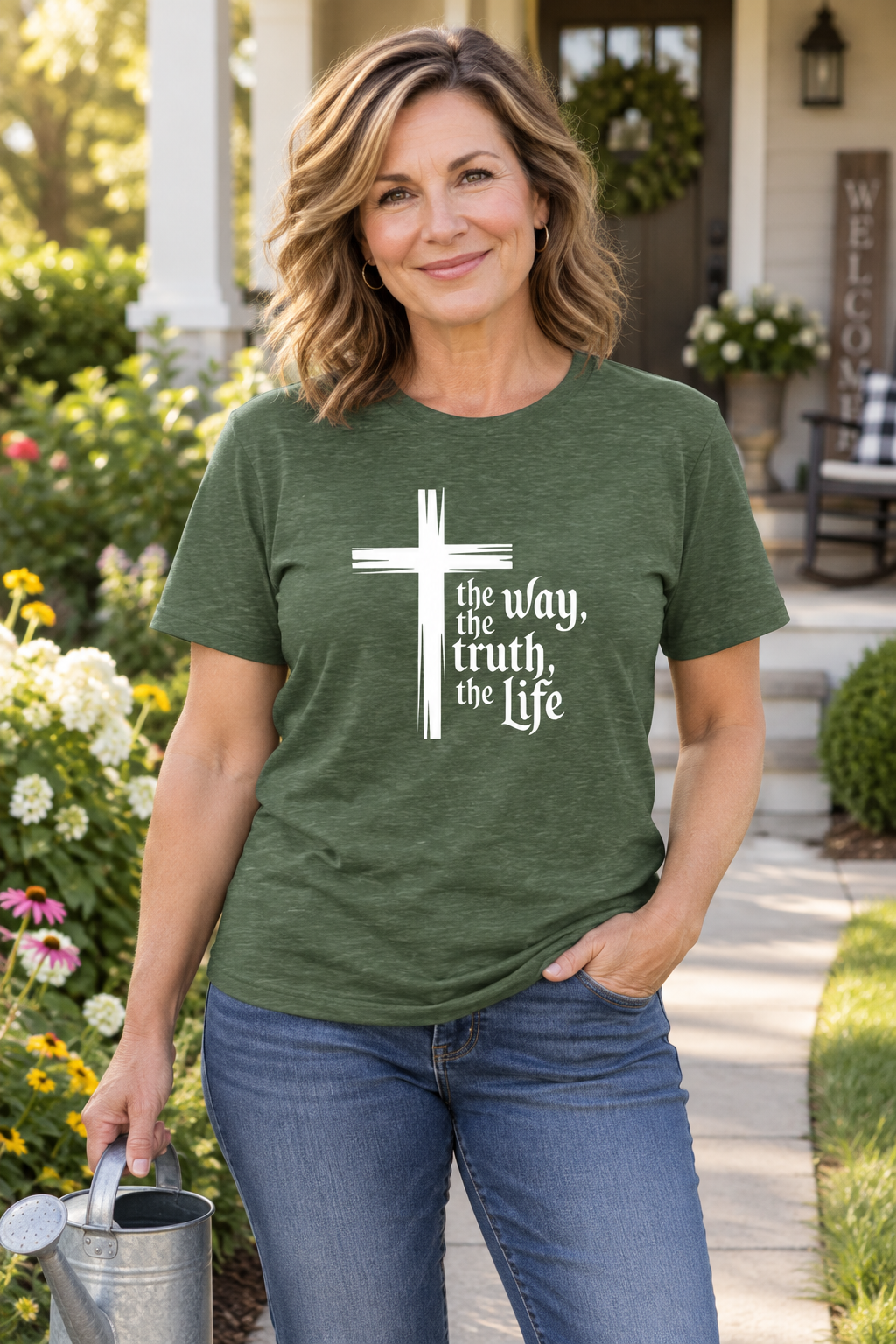 The Way, Truth and Life Christian T-Shirt - John 14:6 Faith Apparel