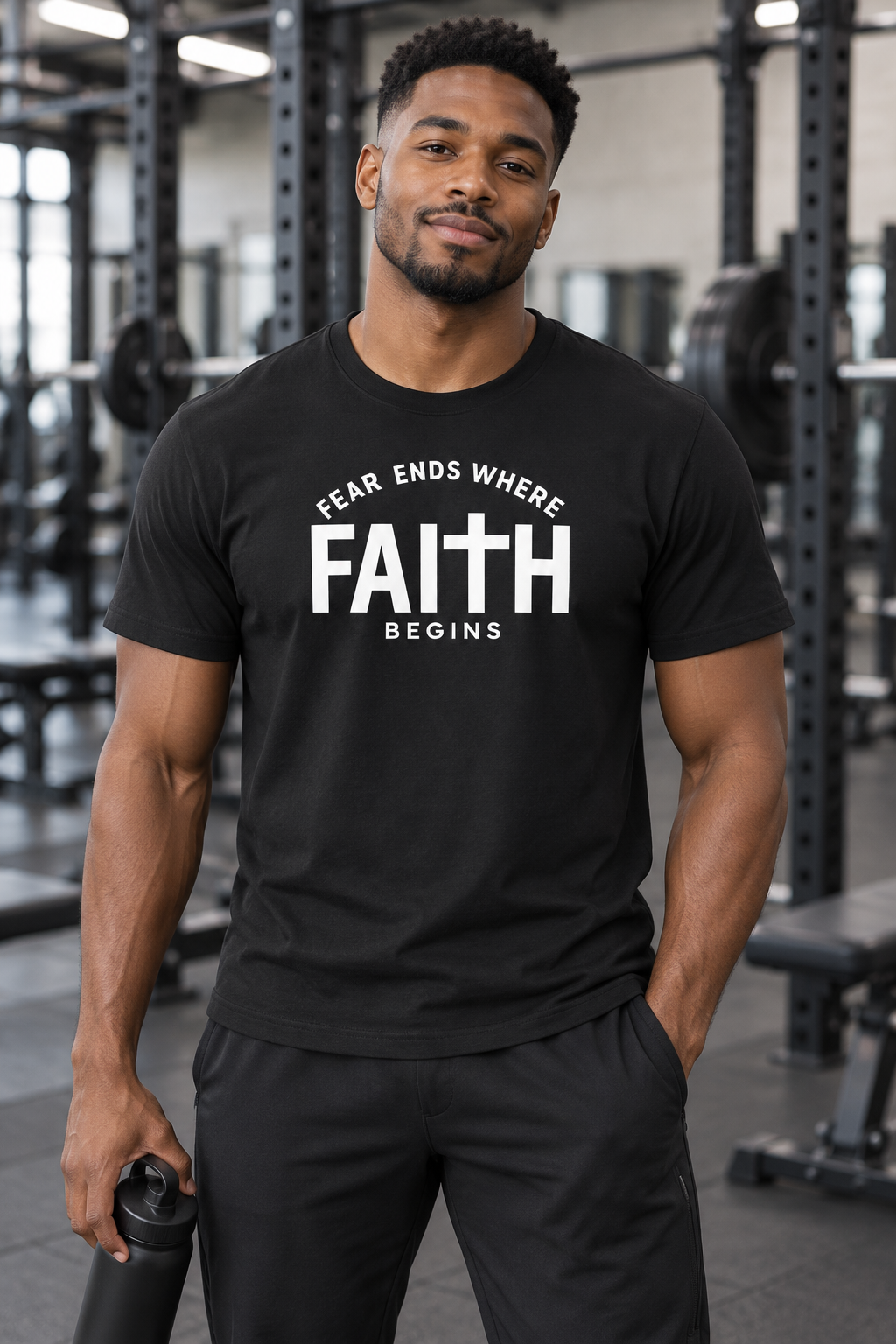 Faith Begins - Faith Over Fear Christian Apparel