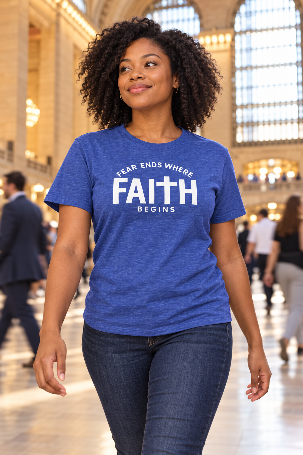 Faith Begins - Faith Over Fear Christian Apparel