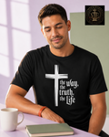 Way Truth Life Christian Performance T-Shirt – John 14:6 Scripture Faith Apparel