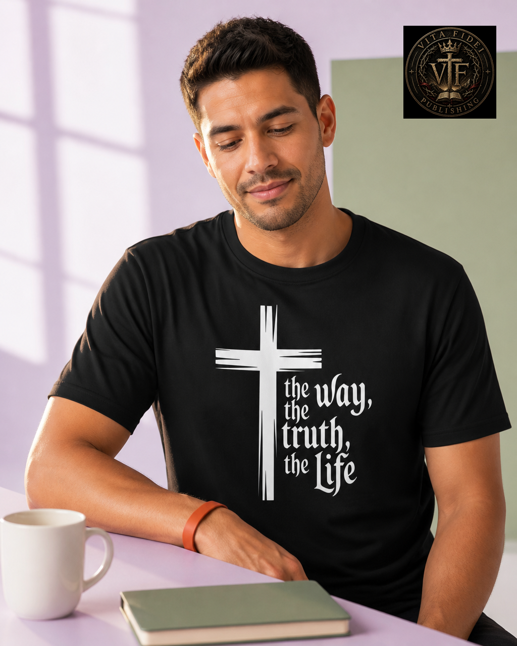 Way Truth Life Christian Performance T-Shirt – John 14:6 Scripture Faith Apparel