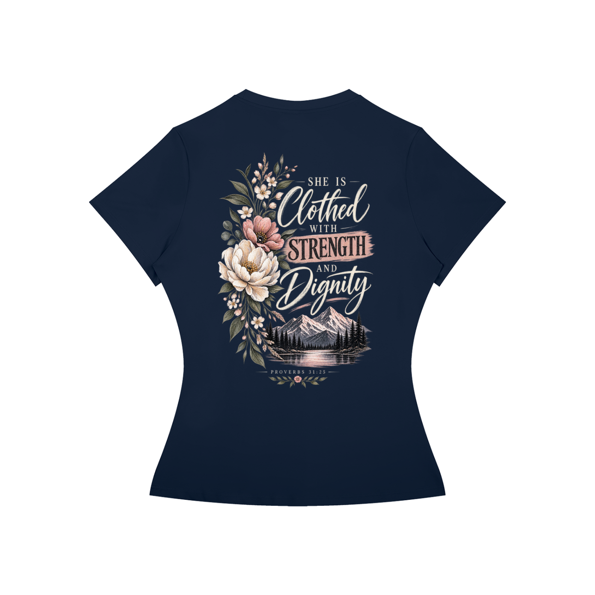 Proverbs 31:25 Women’s Slim Fit Performance T-Shirt