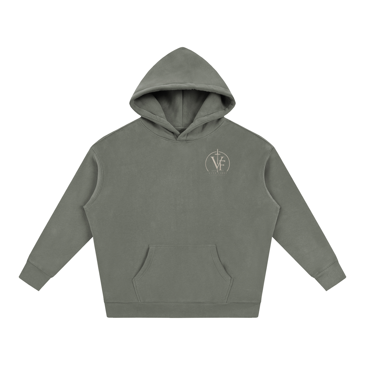 Proverbs 31:25 Oversize Fleeced Hoodie - Christian Faith