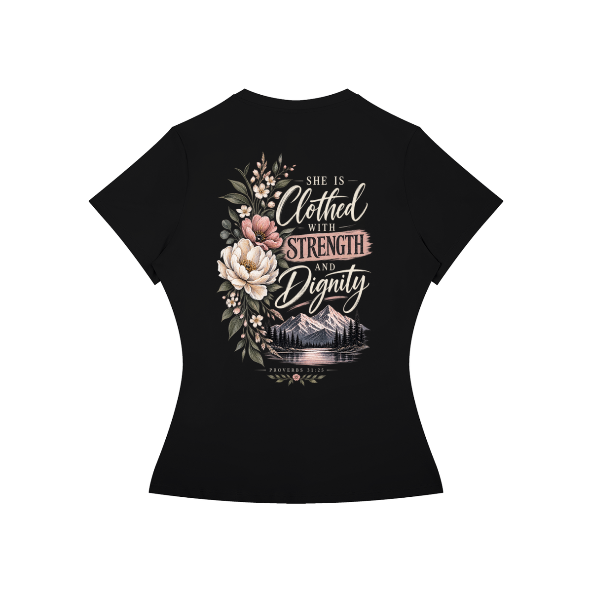 Proverbs 31:25 Women’s Slim Fit Performance T-Shirt