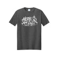 Here Am I, Send Me Isaiah 6:8 Christian T-shirt in Black Heather